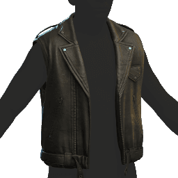 Sleeveless Leather Jacket