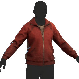 Zipper Jacket Red